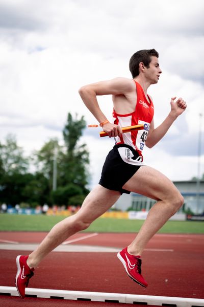 Marco Sietmann (LG Brillux Muenster) am 29.05.2022 waehrend der Deutschen Meisterschaften Langstaffel im Otto-Schott-Sportzentrum in Mainz